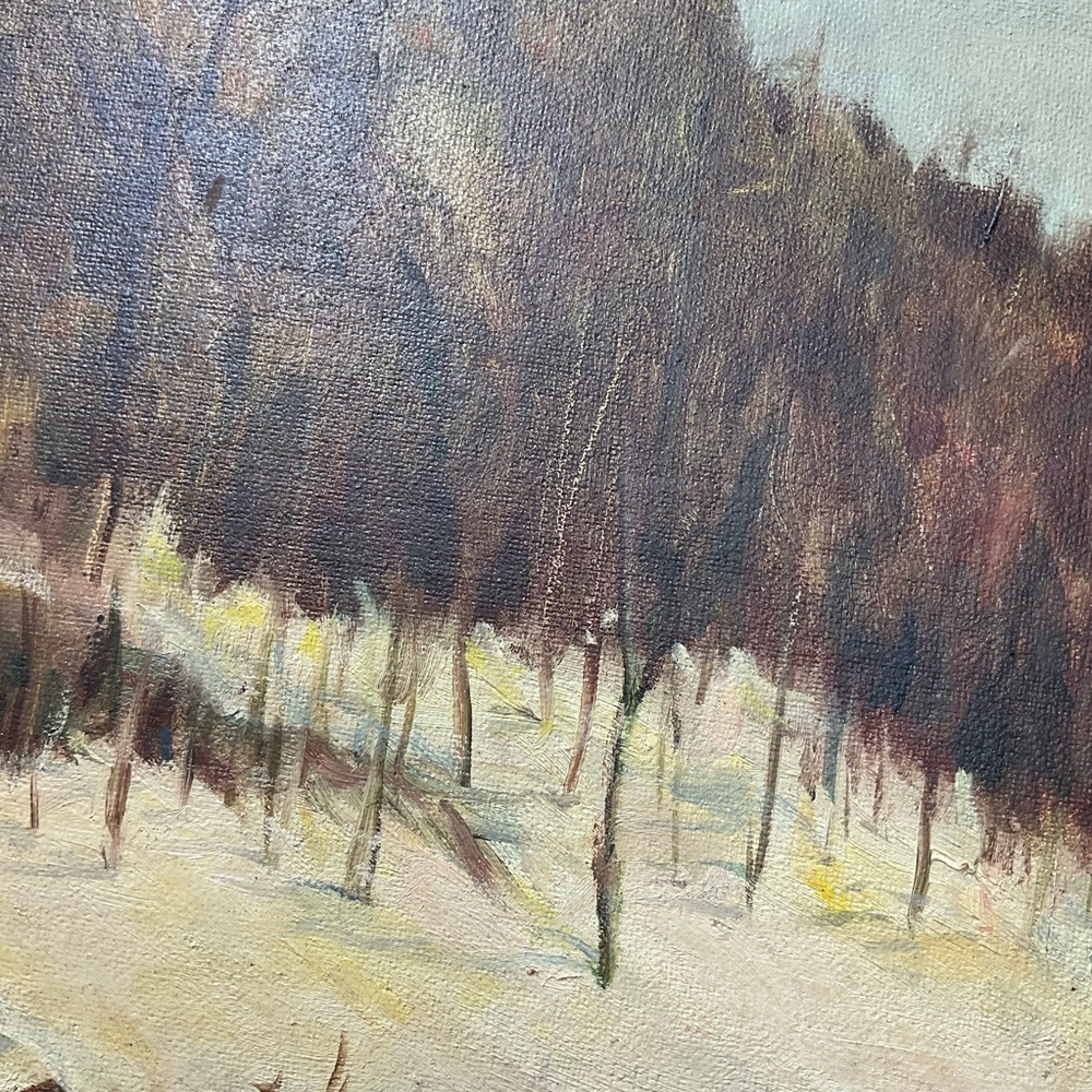 Original Artwork by Virginia Martin”Winter on the farm” unframed 16”X 20” - Picture 2 of 12
